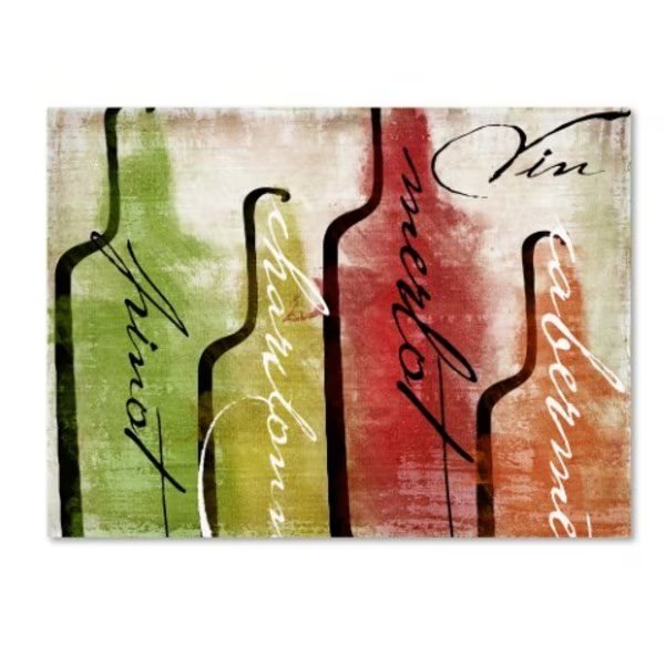 Color Bakery 'Wine Tasting I' Canvas Art, 24x32, Trademark Fine Art, Mfr#: ALI4372-C2432GG